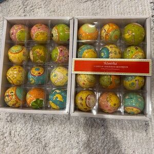 Land of Nod 12 Days of Christmas Hand Painted Ornaments